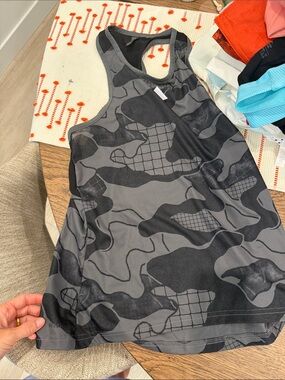 adidas Gray and Black Athletic Tank Top